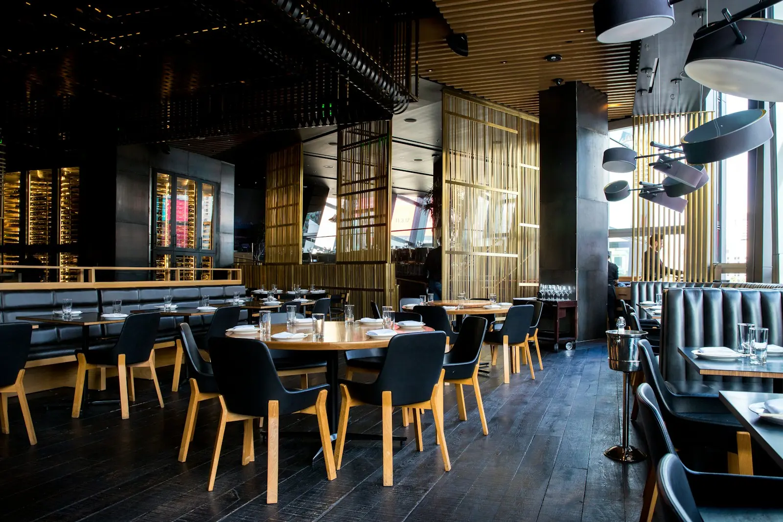 Refined hospitality dining interior